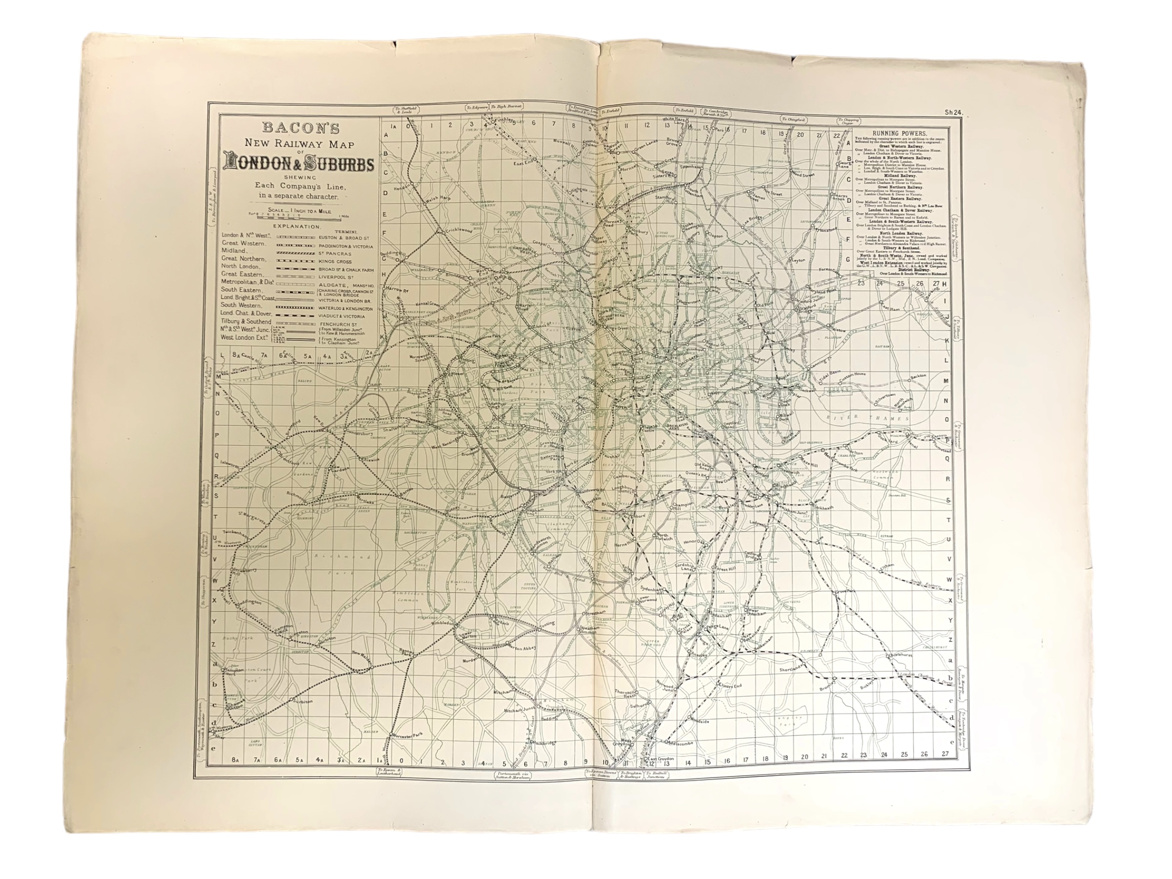 Bacon's New Ordnance Survey Atlas of London and Suburbs, c. 1880 - Image 7 of 7