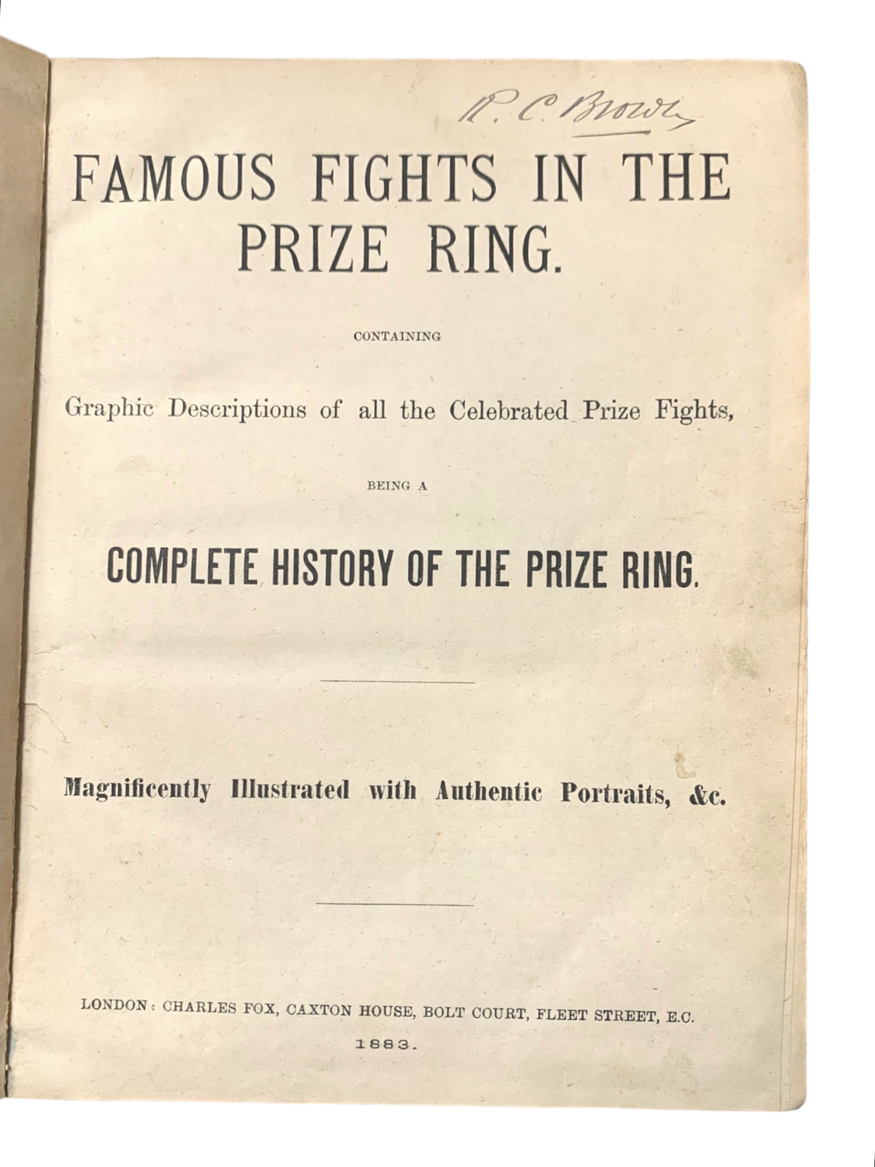 Boxing. Famous Fights in the Prize Ring, a periodical 1883 - Image 3 of 4