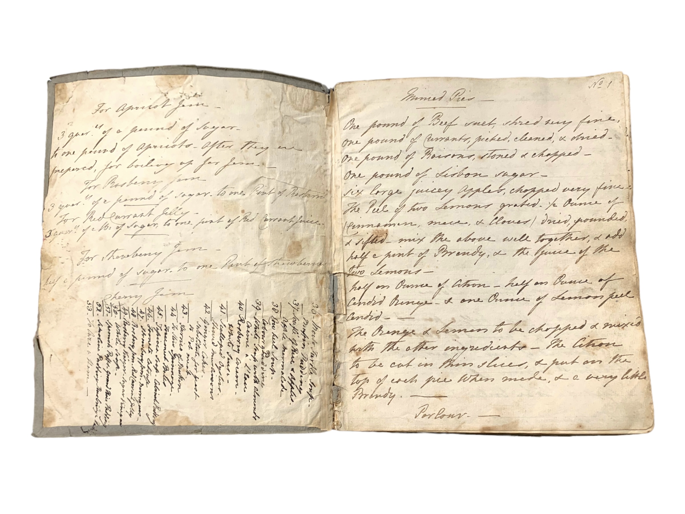 Mss Recipe note book [c. 1850] - Image 3 of 5