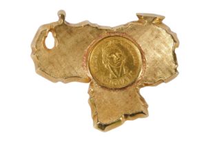 A COIN BROOCH