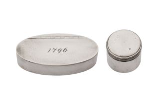 A George III silver snuff box, Birmingham dated 1796 by John Thorton