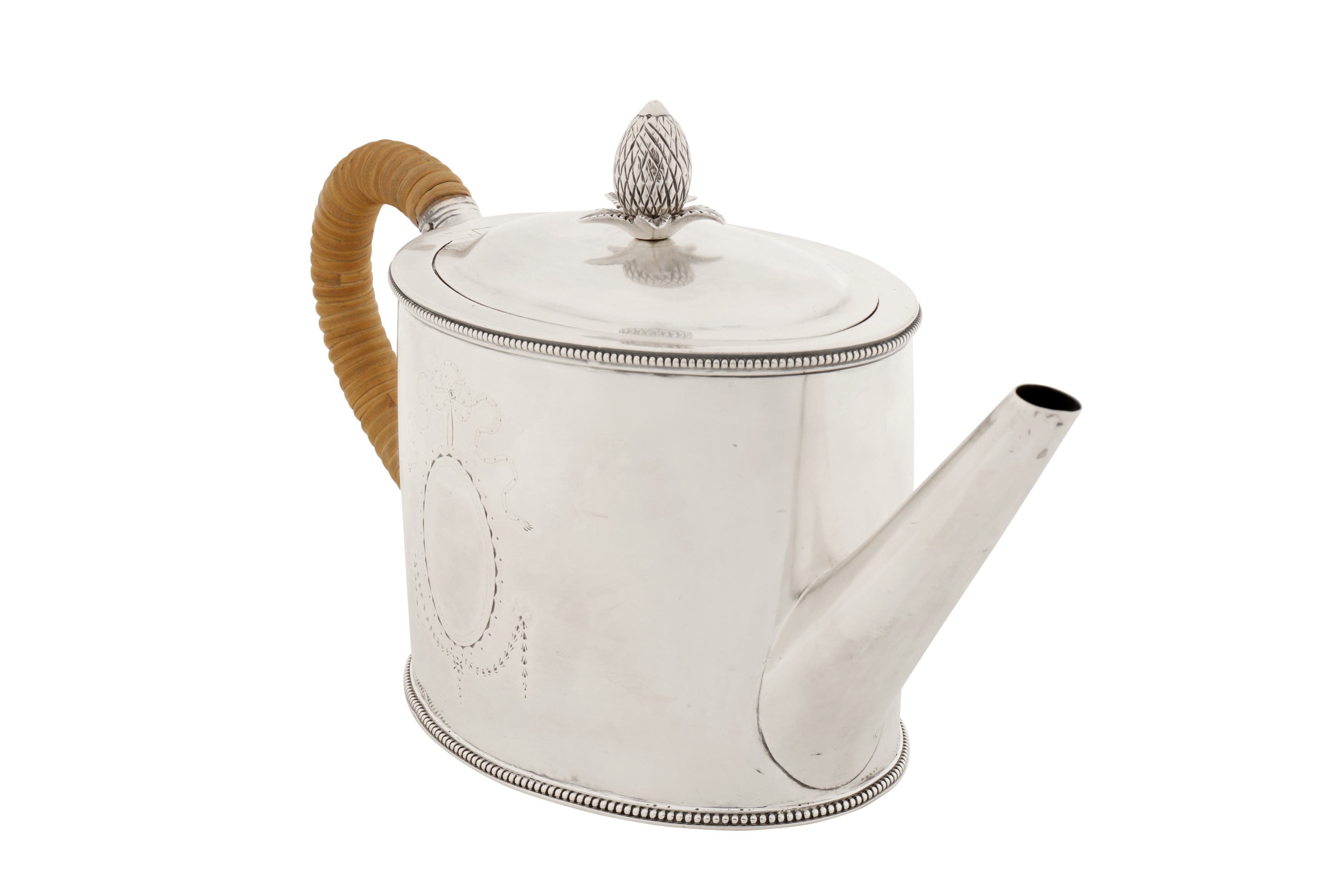 Hallmarking interest – A George III sterling silver teapot, London 1784 by Hester Bateman - Image 3 of 6