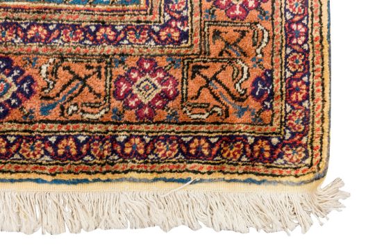 A FINE KEYSERI SILK PRAYER RUG, TURKEY - Image 7 of 8