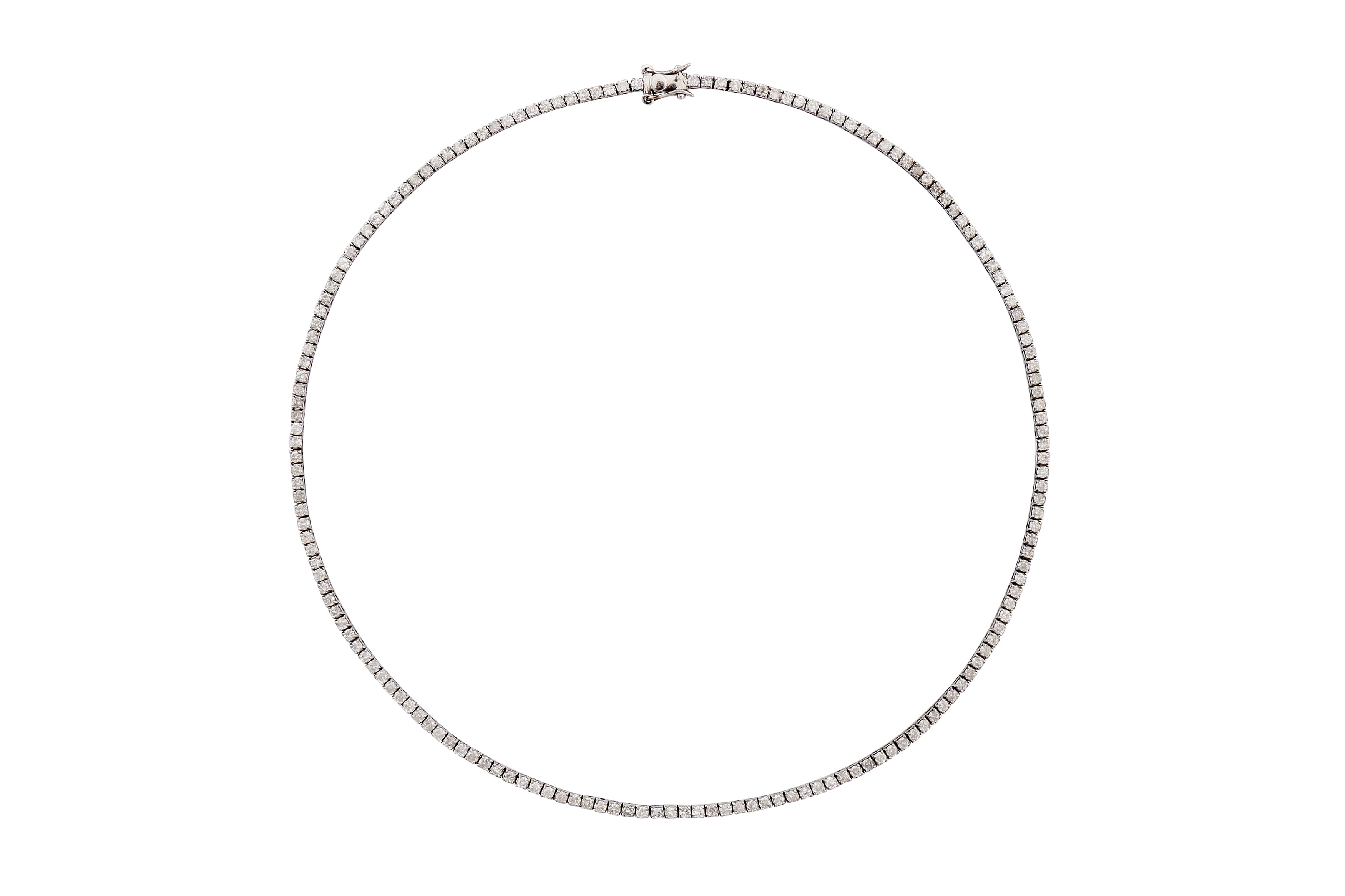 A DIAMOND RIVIÈRE NECKLACE