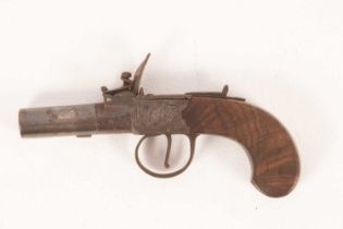 A Queen Anne flintlock pistol