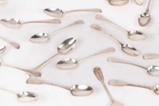 A set of twelve George III silver teaspoons