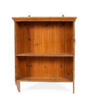 A set of 20th Century pine wall shelves