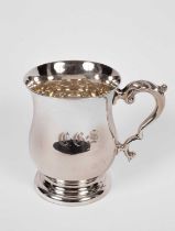 A silver mug