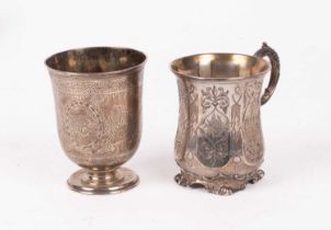 A Victorian silver Christening cup