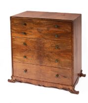 A figured walnut 'Gaylade' chest of drawers attributed to B. Cohen & Sons