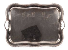 A silver tray