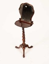 A Victorian mahogany and rosewood dressing table