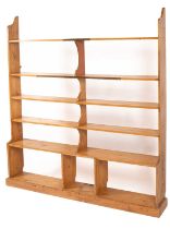 A set of 20th Century pine shelves