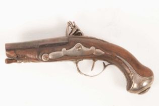 A small flintlock pocket pistol