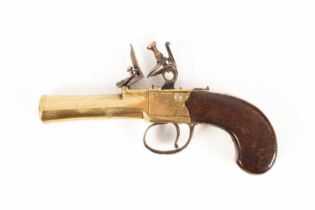 An 18th century flintlock pocket pistol