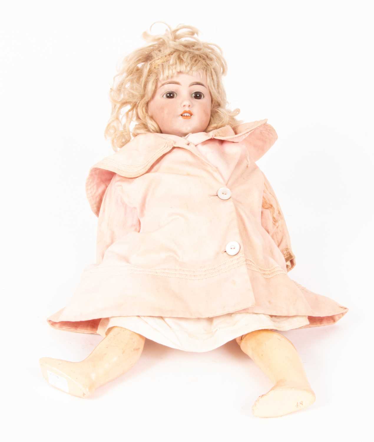 A Simon & Halbig German bisque head 'Santa 8' doll