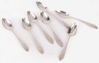 Seven Irish provincial silver teaspoons