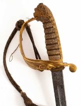 A Naval Officer's Ceremonial dress sword