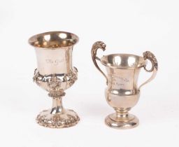 A Victorian silver trophy goblet