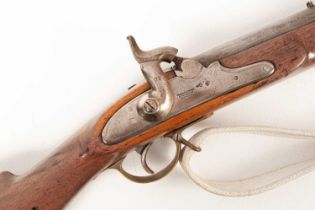 A percussion cap rifle