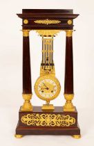 A French Empire Portico clock