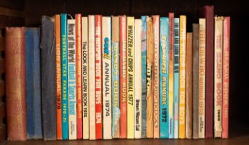 A collection of children's annuals and books