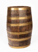 A brass bound barrel