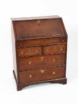 An early 18th Century oak bureau