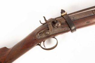 A percussion cap blunderbuss by Clough & Sons