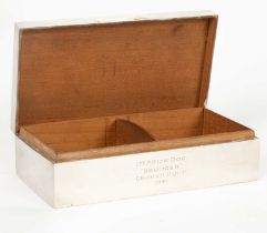 Hunting Interest: An Art Deco silver cigarette box