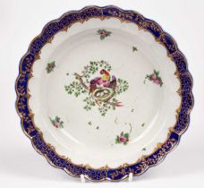 A Worcester porcelain plate