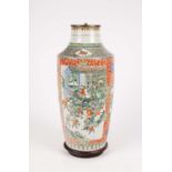 A Chinese famille verte porcelain vase