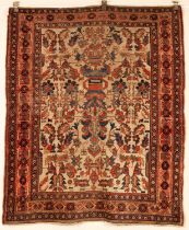 An unusual Kirman Afshar rug