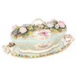 A Meissen flower-encrusted tureen and cover