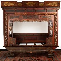 A Chinese carved wood opium bed