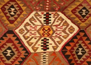 A Turkish kilim long rug