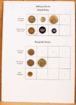 Royal Air Force and Royal Navy hunt buttons