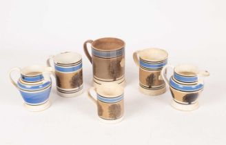 Two 19th Century mochaware mugs