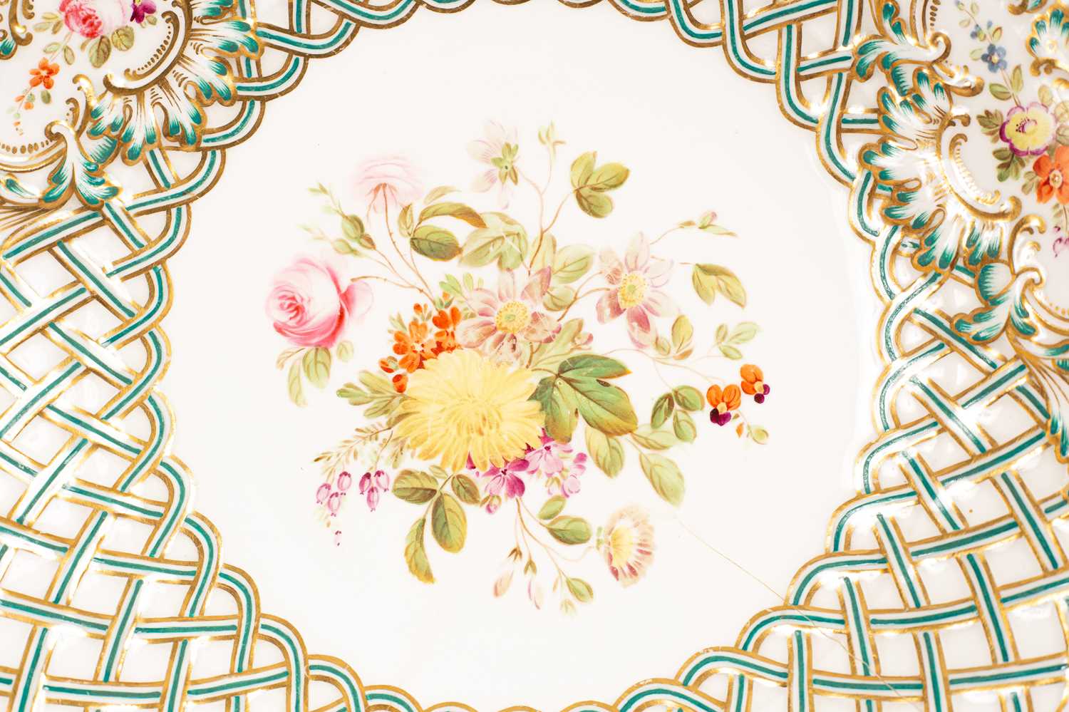 A Minton porcelain dessert service - Image 4 of 8