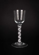 An English 18th Century wine glass