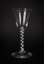 An English 18th Century wine glass