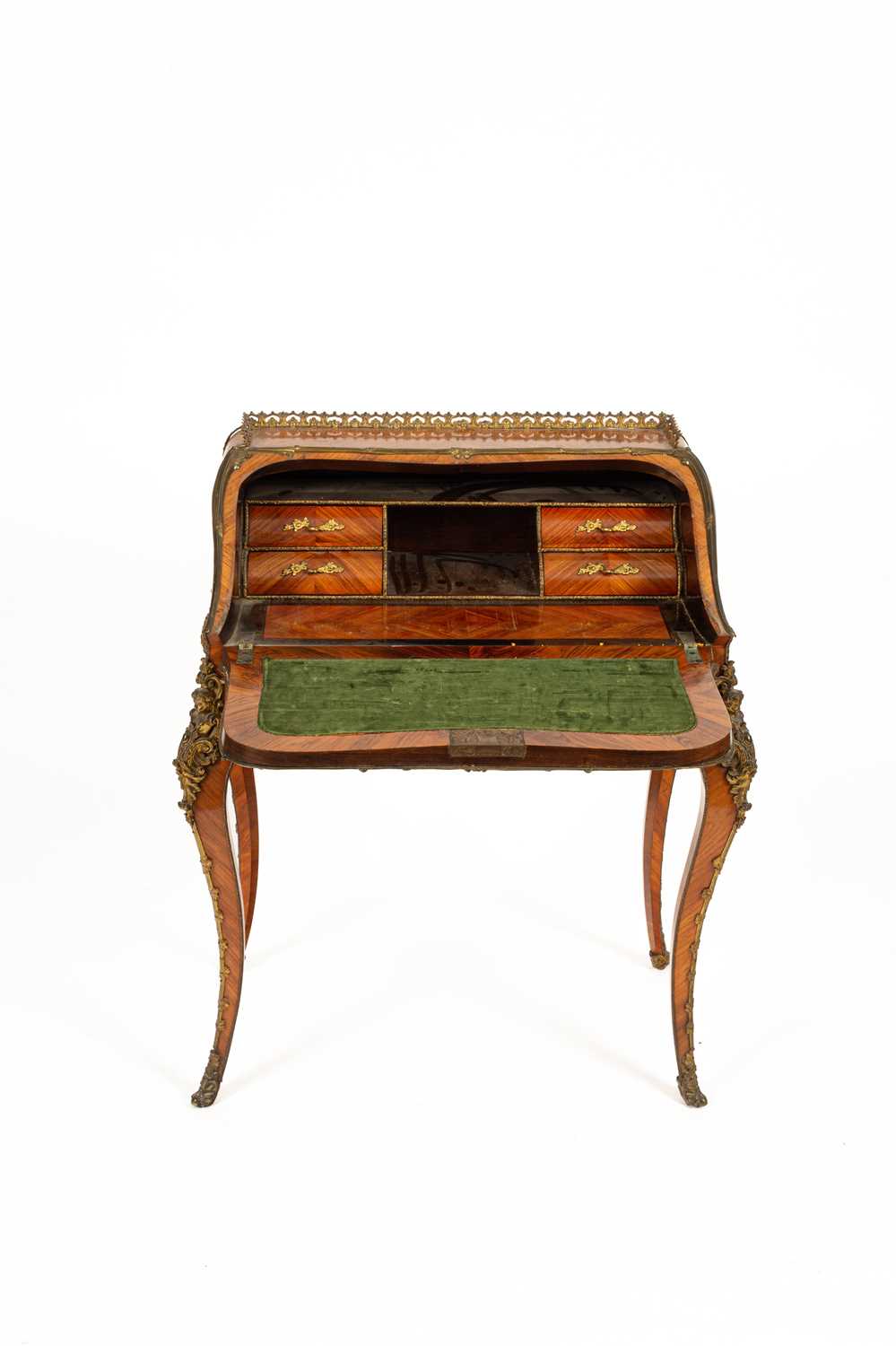 A Louis XV style ormolu mounted kingwood bureau de dame - Image 3 of 20
