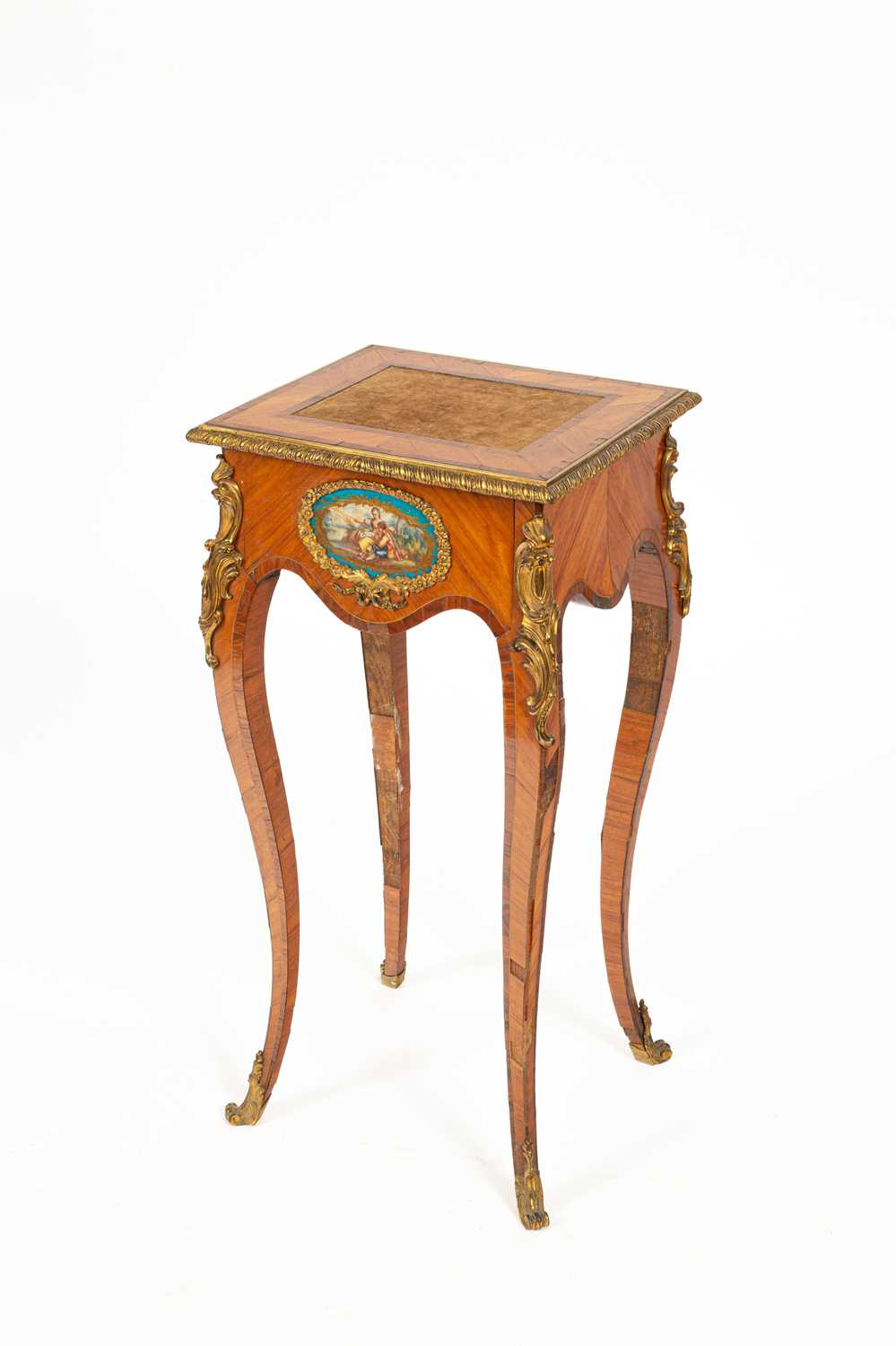 A Louis XV style ormolu mounted kingwood and tulipwood gueridon - Image 2 of 6