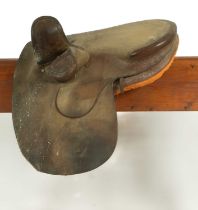 An Ilsley leather side saddle