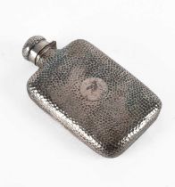 A Victorian silver hip flask