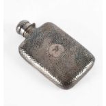 A Victorian silver hip flask