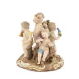 A Meissen porcelain group