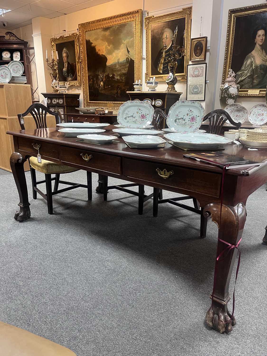 A George II Irish mahogany library table - Image 23 of 23