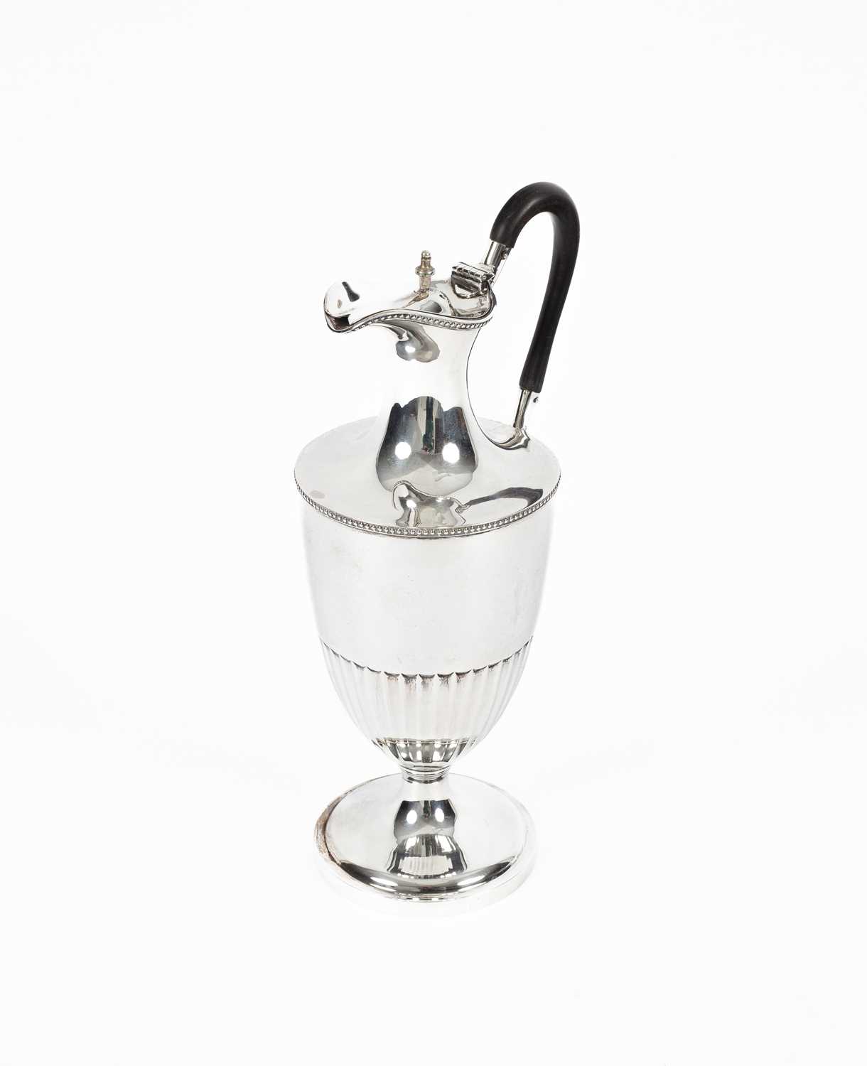 A Victorian silver claret jug