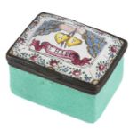 A South Staffordshire enamel snuff box